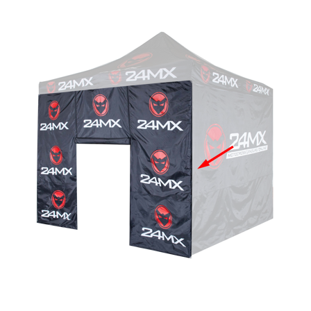 24MX Door Wall for Easy-Up Race Tent Black