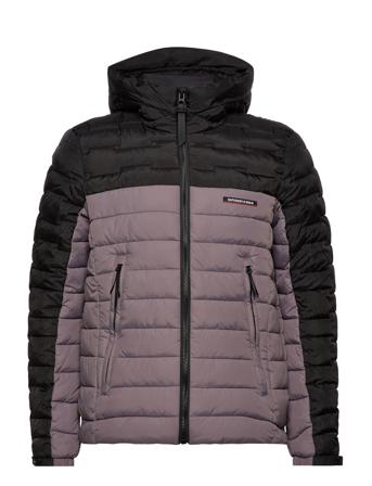 Code Xpd Radar Quilt Mix Jkt Fodrad Jacka Grå Superdry
