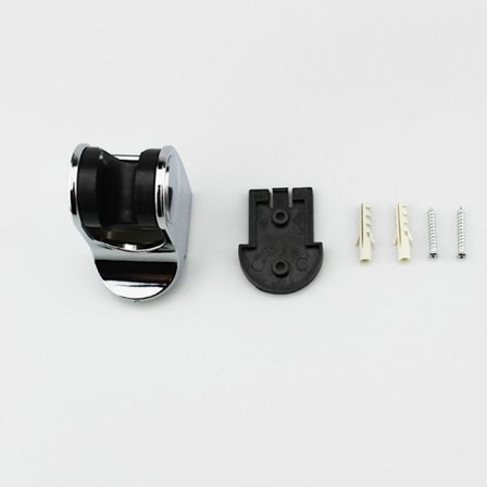 Sølv dusjhodeholder justerbar dusjveggmontert dusjbrakett, brukt til å feste dusjhode i baderomshøyde Re-