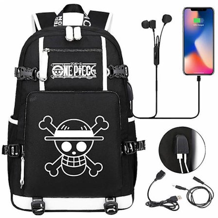 One Piece Luffy Usb Youth Schoolbag Men And Women Casual Travel Backpack Style 28