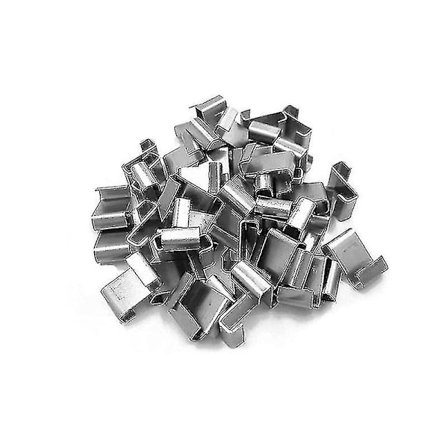 100 stk. Drivhus Glas Klips, Rustfrit Stål Z-Formet Rudespænder Drivhus Klips Glas Klemmer