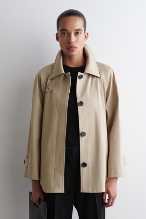 COS Women's A Line Trench Jacket in Beige