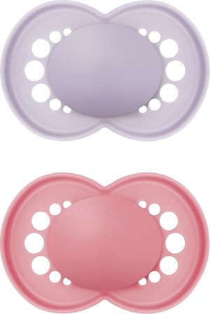 MAM Original Sut 2-pak Pink 6-16 mdr., Børn & Forældre, Sutter, Silikonesutter