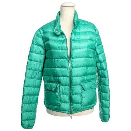 Moncler Pre-owned Pre-owned Stof overtj Grøn, Dame Vintage Jakker