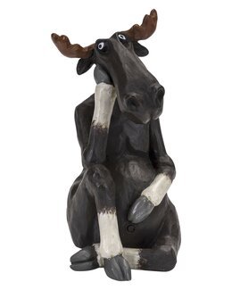 Elg funderer H.8 cm Brun