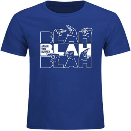 Ny Summer Armin Van Buuren Blah T-shirt Trance Musikfans Cool Casual T-shirt Dj Herr Kortärmad bomull i plusstorlek Toppar T-shirts -vuxen, 3xl