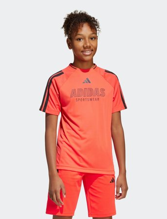 adidas Sportswear J Hot Tee - Red - 140