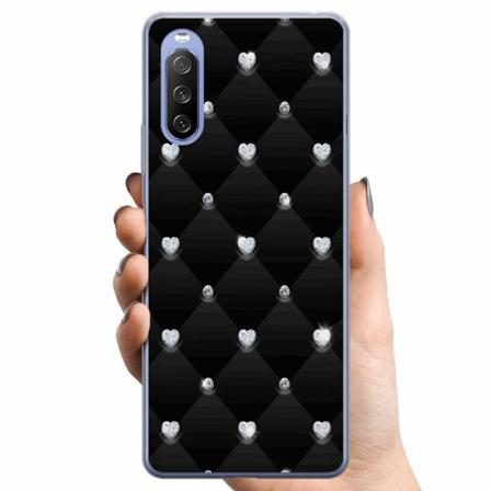 Sony Xperia 10 Iii Lite Tpu Mobilskal Diamant Hjärta
