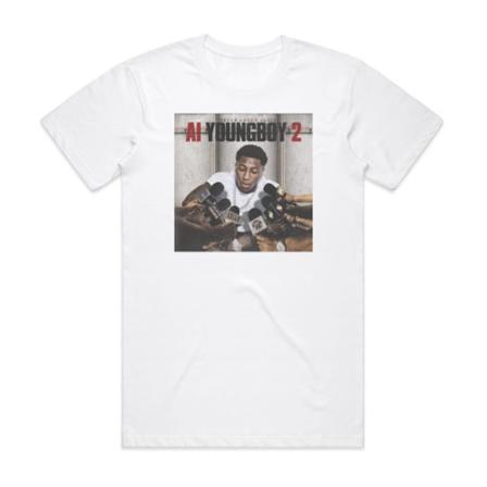 Youngboy Never Broke Again Ai Youngboy 2 Album Cover T-Shirt Vit M