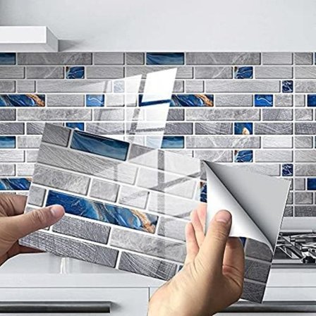 Kök och Badrum Dekal?Cementplattor Dekorativt Lim