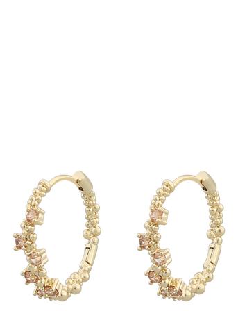 Helsinki Ring Ear Accessories Jewellery Earrings Hoops Gull SNÖ Of Sweden*Betinget Tilbud