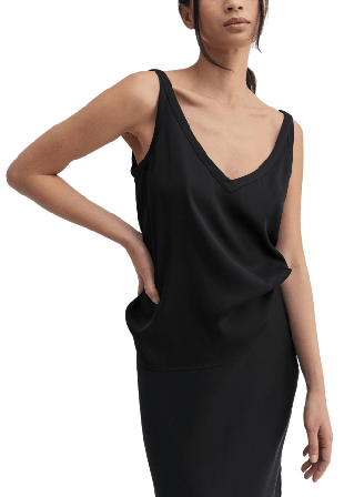 Ahlvar Gallery Tank top Shin Linnen Dam Svart S