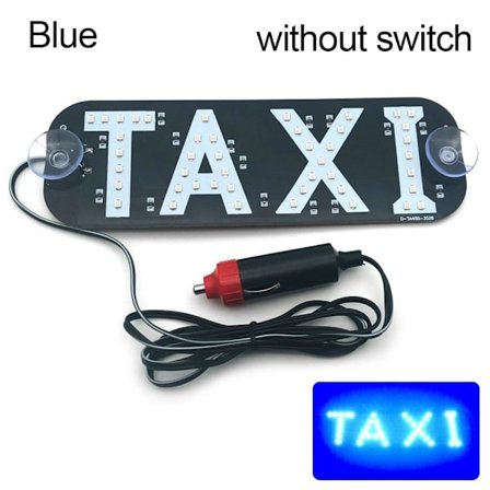 LED Taxiljus Bilsignallampa BLÅ UTAN BRYTARE UTAN