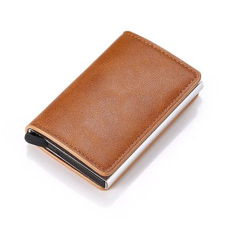 Apricot Kredittkortholder Lommebok for Menn Kvinner Bank Kort