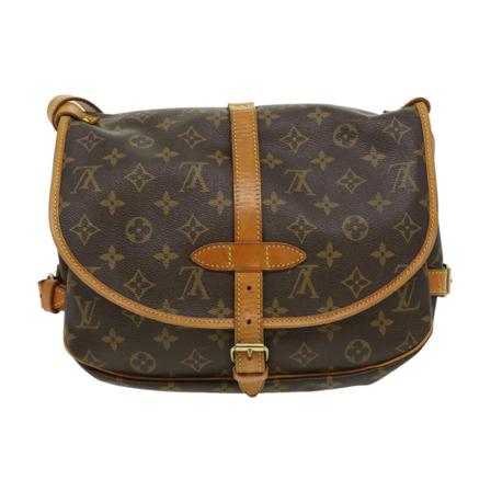 Louis Vuitton Vintage, Pre-owned Saumur 30 Monogram Messenger Bag Bruin, Dames, Maat:ONE Size