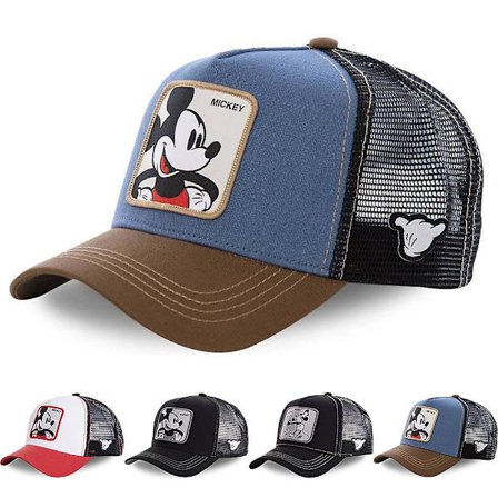 Unisex Mikki Hiiri Mesh Vintage Baseball Cap Snapback Trucker Hip Hop Caps