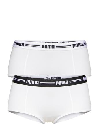 Puma Women Mini Short 2P Hang Lingerie Panties Hipsters/boyshorts Vit PUMA