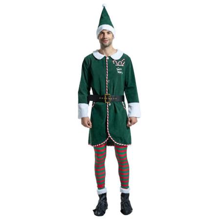 5 stk Nissekostyme Menn Halloween Jul Cosplay Kostymer M