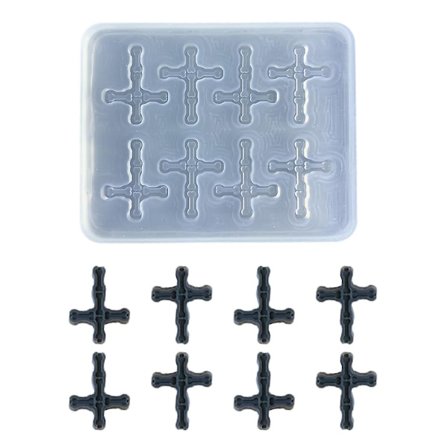 Silikone Quicksand Shaker Fyldningsform Til Diy Smykkefremstilling, Vedhæng, Nøglering