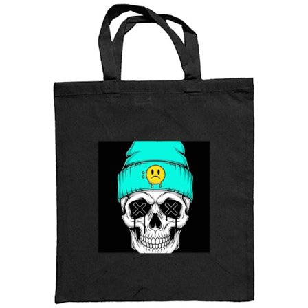 Kangaskassi Skull Beanie pääkallo pipolla katutaide kaupunkimaiseen graafiseen rock-tyyliin