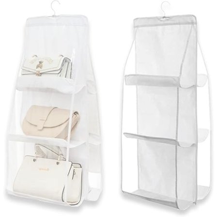 2 stk. 6-rums organizer, hængende håndtaske