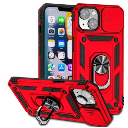 Extra Skyddande Armor Skal med Ringhållare för iPhone 13