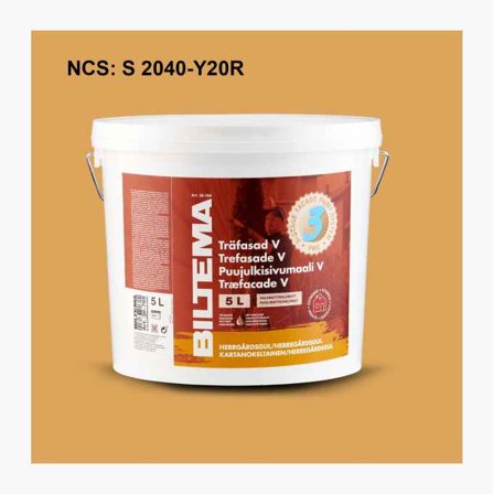 Träfasad V herrgårdsgul 5 liter