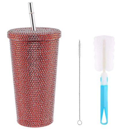 500 ml Bling Diamond Tumbler med Nitar - Glitterflaska
