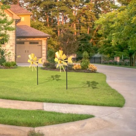 *Puutarha Tuulimylly Seiväs Rauta Tuuli Spinner Ulkona Piha Taide Koriste*