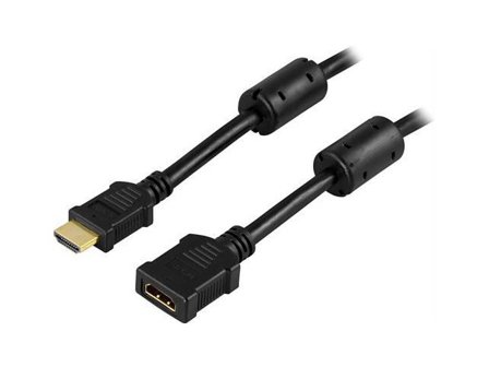 DELTACO Kabel HDMI Förlängning Ha-Ho 5m - Lyreco - Datorprodukter > Kablar och adaptrar > HDMI