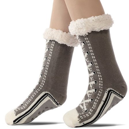Gulvsokker, Varme vintersokker, Indendørs sokker, Pejsesko, Varme skridsikre hussokker voksne, Skridsikre hjemmesko sokker til, Tykke plys sokker