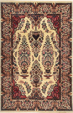 Medallion Kashmar Rug 197X300 Wool