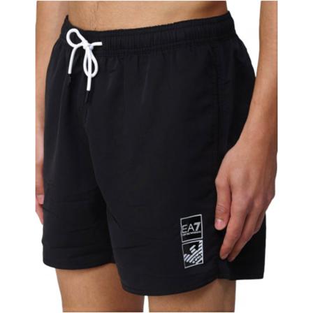 Emporio Armani Ea7, Beachwear Zwart, Heren, Maat:L