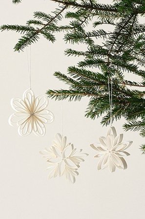 Jotex - Zawieszka Dekoracyjna, 3 Sztuki Kremowy - FLORESSA, - Kup Ozdoby choinkowe firmy Jotex