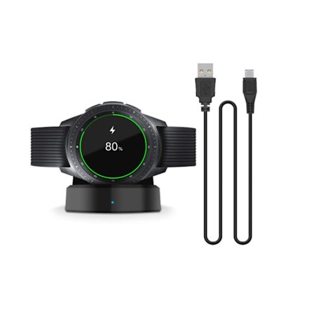 Laddare för Samsung Galaxy Watch 42mm 46mm Trådlös Snabbladdningsdocka för Samsung Galaxy Smart Watch Sm-R800 R810 R815 Ställ från YEMAESRE