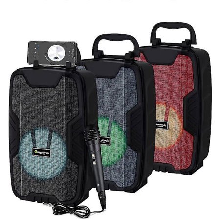 Hög effekt 4-tums bärbar trämusiklåda Bluetooth