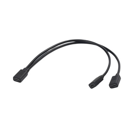 USB C -jakokaapeli USB Type C naaras 2 kaksois-USB Type C naaras