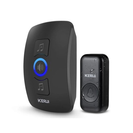 Trådløs Dørklokke Vanntett Smart Hjem Dør Bell Klokkesett LED Blits Sikkerhet Alarm Velkommen Hus Melodies