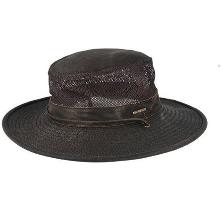 Stetson - Brun traveler Hatt - Outdoor Air Mesh CO/PE Washed Brown Traveller @ Hatstore