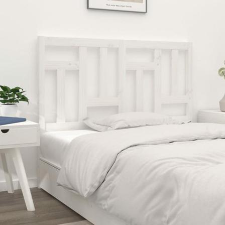 Vidaxl Sänggavel Vit 205,5x4x100 Cm Massiv Furu Vit