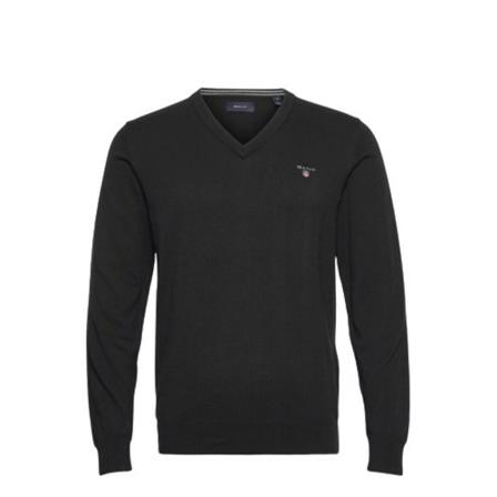 Gant - Stickade Tröjor - Svart - Herr - Storlek: 2xl, Herr, Storlek: 2XL