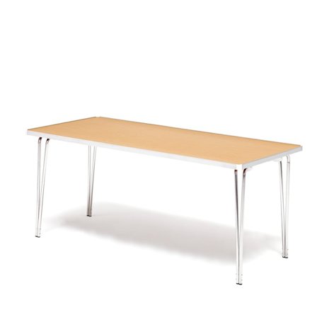Economy folding table, 1220x685x698 mm, oak