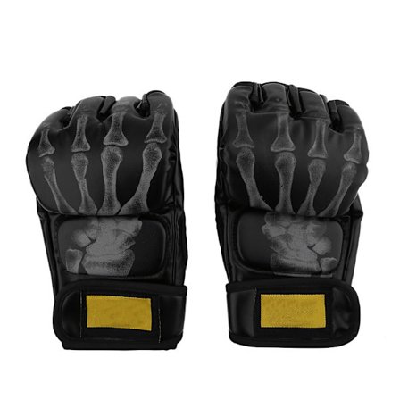 Halvfinger Boxningshandskar MMA Sparring Handskar Handwraps för Sport