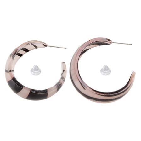 Akryl Hoop Øredobber for Kvinner Jente Hoop Sett, Resin Hoops Leopard Øredobber Skilpadde for Shell Resin Akryl Hoop Øredobb