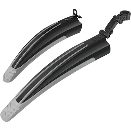 Svart+Grå-Sykkelskjerm, terrengsykkel terrengsykkel vei juster