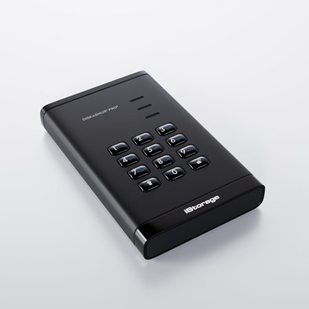 IStorage diskAshur PRO3 HDD 256-bit FIPS 140-3 Level 3 4TB Svart