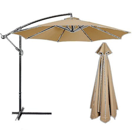 Bestselger Erstatning Stoff Hage Parasol Baldakin Deksel For 6/8 Arm Terrasse Sol Paraply 50% Tilbud