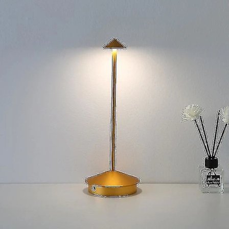 (pow yeah!)Oppladbar Bordlampe Kreativ Spisebord Touch LED Hotell Bar Kaffebord Pina Pro BordlampeBY gull