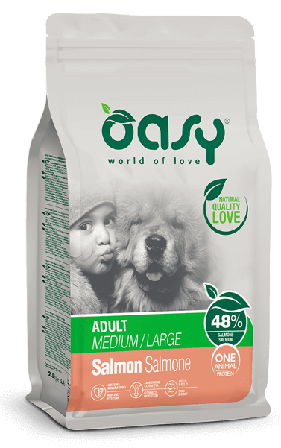 Oasy Dry Monoproteico Crocchette Al Salmone Per Cani Taglia