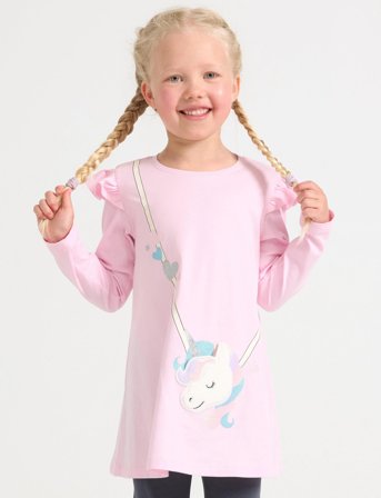 Lindex Top Long Unicorn Bag Detail - Pink - 92